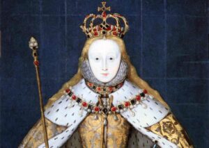 Alžběta I. při korunovaci, FOTO: After Levina Teerlinc, Public domain, via Wikimedia Commons