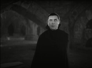 Bela Lugosi jako Dracula, FOTO: Screenshot from "Internet Archive" of the trailer for Dracula (1931), Public domain, via Wikimedia Commons