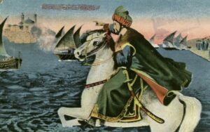 Sultan míří přes moře do Konstantinopole, FOTO: Scanned Image, Public domain, via Wikimedia Commons