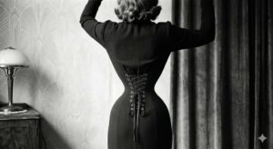 Ethel Granger se zapsala do historie jako žena s nejužším pasem, FOTO: vizualizace redakce kroniQa prostř. GEMINI