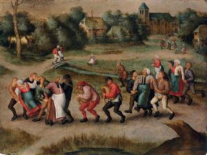 Taneční mor, FOTO: Pieter Brueghel the Younger, Public domain, via Wikimedia Commons